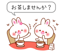 The careful words of the white rabbit. sticker #7026049