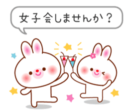 The careful words of the white rabbit. sticker #7026050