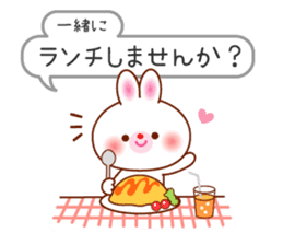 The careful words of the white rabbit. sticker #7026051