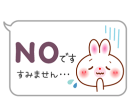 The careful words of the white rabbit. sticker #7026059