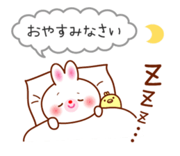 The careful words of the white rabbit. sticker #7026064