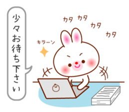 The careful words of the white rabbit. sticker #7026073