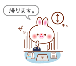 The careful words of the white rabbit. sticker #7026076