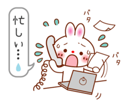 The careful words of the white rabbit. sticker #7026080