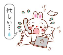 The careful words of the white rabbit. sticker #7026080