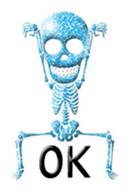 Glitter Stylish skulls sticker #7026119