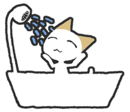 Positive white cat sticker #7026137