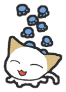 Positive white cat sticker #7026160