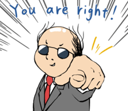 Cute Bald Head2(ENG) sticker #7026336