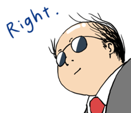 Cute Bald Head2(ENG) sticker #7026337