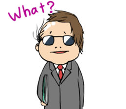 Cute Bald Head2(ENG) sticker #7026342