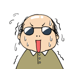 Cute Bald Head2(ENG) sticker #7026343