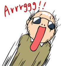 Cute Bald Head2(ENG) sticker #7026346