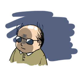 Cute Bald Head2(ENG) sticker #7026351