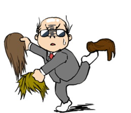 Cute Bald Head2(ENG) sticker #7026360