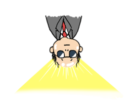 Cute Bald Head2(ENG) sticker #7026361