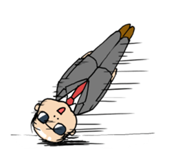 Cute Bald Head2(ENG) sticker #7026363