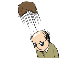 Cute Bald Head2(ENG) sticker #7026364