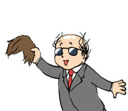 Cute Bald Head2(ENG) sticker #7026366