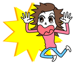 Natural healing women sticker #7026914