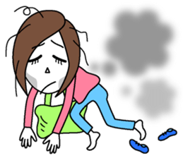 Natural healing women sticker #7026923