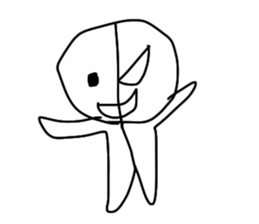 half of demon sticker #7027269