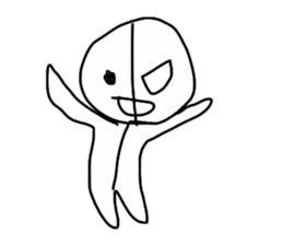 half of demon sticker #7027277