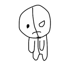 half of demon sticker #7027279