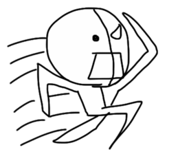 half of demon sticker #7027283