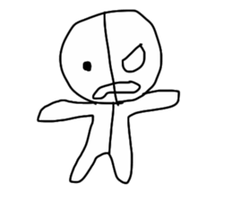 half of demon sticker #7027285