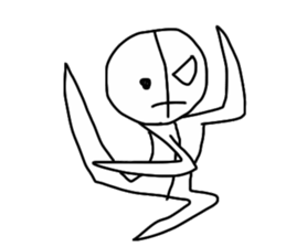 half of demon sticker #7027295