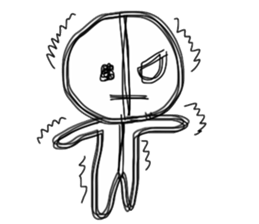 half of demon sticker #7027299