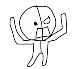 half of demon sticker #7027303