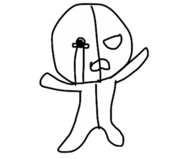 half of demon sticker #7027307