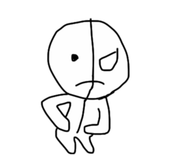 half of demon sticker #7027308