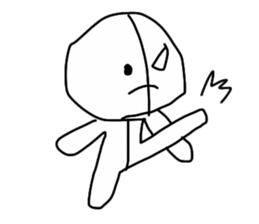 half of demon sticker #7027311