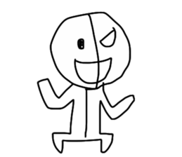 half of demon sticker #7027315