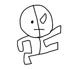 half of demon sticker #7027319