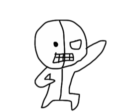 half of demon sticker #7027322