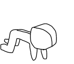 half of demon sticker #7027324