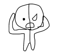 half of demon sticker #7027325