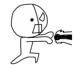 half of demon sticker #7027327