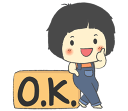 Aki Naughty girl sticker #7027618