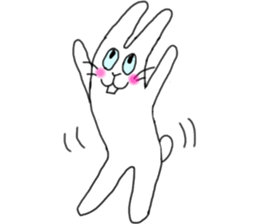 lovely funny rabbit sticker #7028808