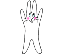 lovely funny rabbit sticker #7028809