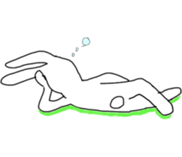 lovely funny rabbit sticker #7028810