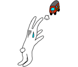 lovely funny rabbit sticker #7028813