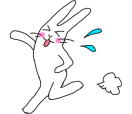 lovely funny rabbit sticker #7028814