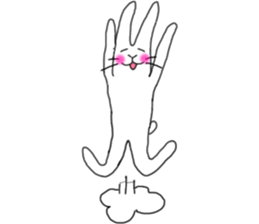 lovely funny rabbit sticker #7028821