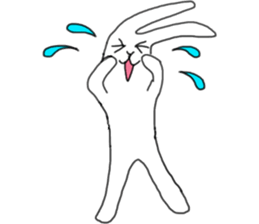 lovely funny rabbit sticker #7028822